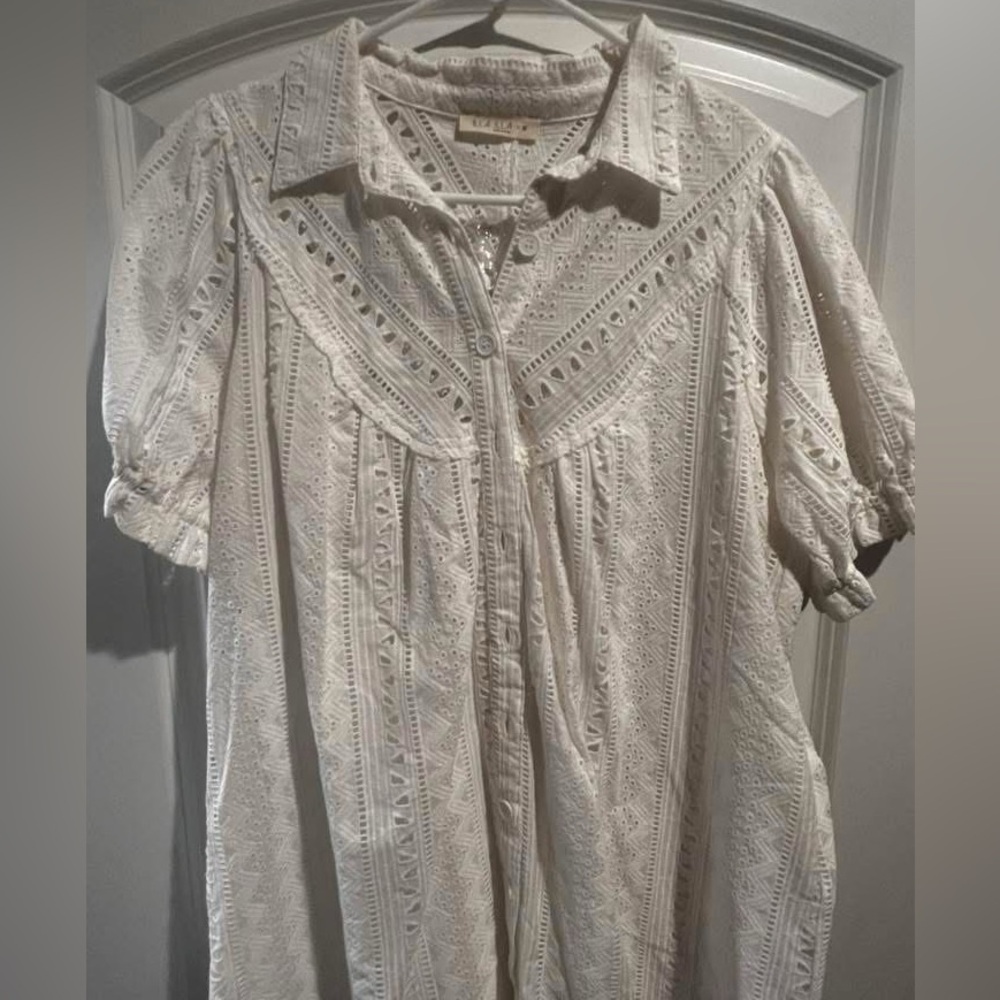 ILLA ILLA White Eyelet Mini Dress
